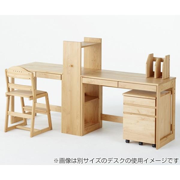 学習机 引出し付 ワークデスク 天然木 アルダー材 オイル仕上 幅120cm