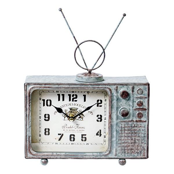置き時計 ヴィンテージモチーフクロック television テレビジョン