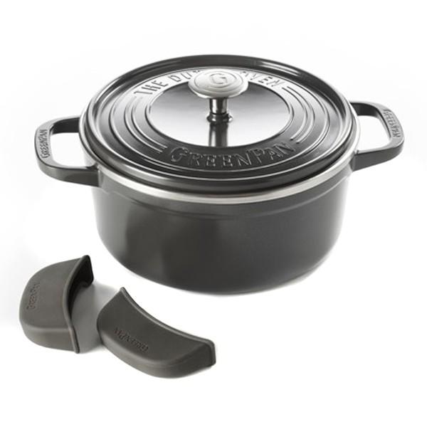 両手鍋 IH対応 22cm グリーンパン GREEN PAN フェザーウェイト