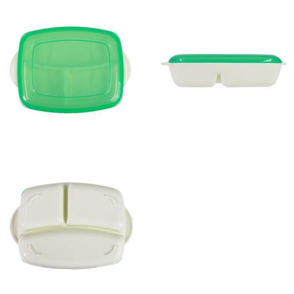 ランチプレート プラスチック 食器 フタ付きランチプレート 深め 角型 プレート 仕切り付き シニアベーシック （ 電子レンジ対応 食洗機対応 弁当箱 家弁 ） | ブランド登録なし | 01