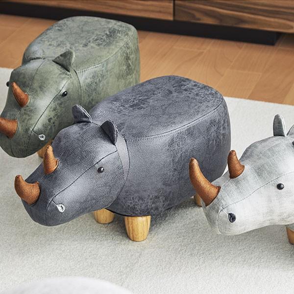 スツール サイ Rhino Jr. アニマルスツール 動物 椅子 キッズ オットマン （ 足置き イス 腰掛け チェア ソファ ）｜interior-palette