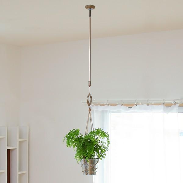 室内物干し 吊り下げ型物干し ドライウェーブ インテリア物干し 吊り下げ 室内干し 天井 ポール1本 インテリアパレットヤフー店 通販 Yahoo ショッピング