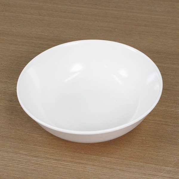 ④プラスチックボウル　白 ボウル 15cm プラスチック 軽量 皿 食器 洋食器 （ 中鉢 白い食器