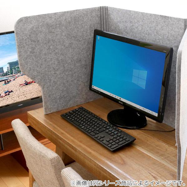 飛沫ガードスタンド 80cm 3個セット 机 パーテーション 自立 （ デスクパーテーション 衝立 フェルト 机上 目隠し 吸音 【ウレタンフォーム】 コロナ ）