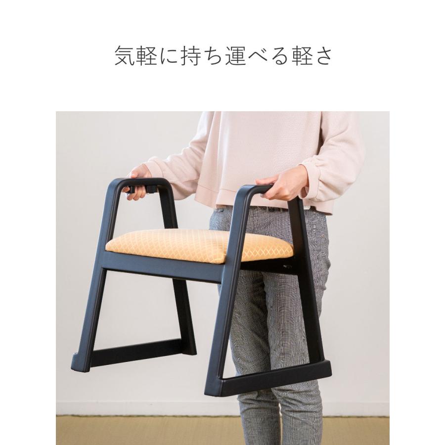 東谷 スツール ハンドル付 座面高38cm スタッキング お座敷 東谷 スツール ハンドル付 座面高38cm スタッキング お座敷