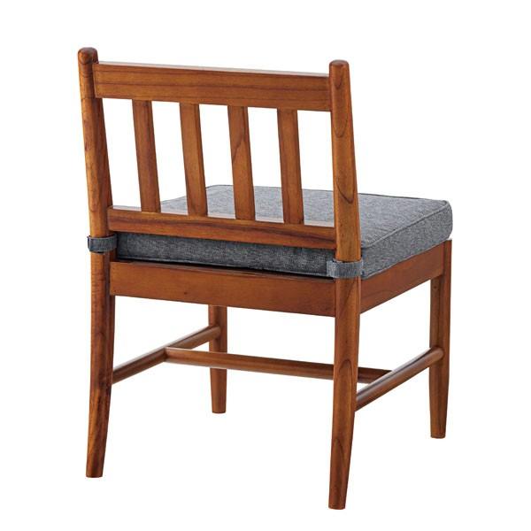ダイニングソファ 座面高45cm 1人掛け クッション 木製 天然木 椅子 イス チェア ソファ （ ソファー チェアー いす ダイニングソファー ソファダイニング ）｜interior-palette｜04