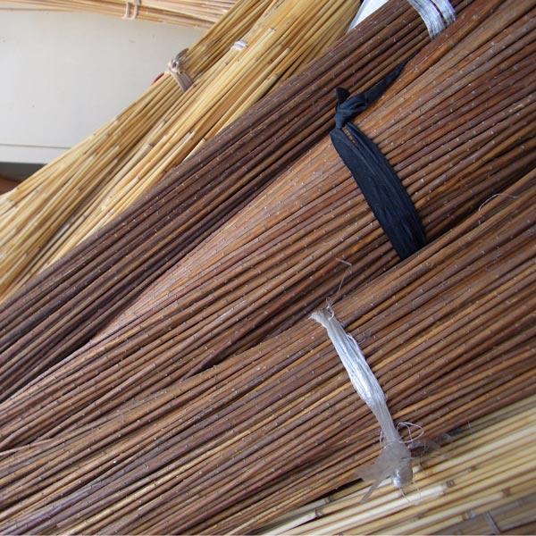 外吊りすだれ オーダーメイド いぶしよしすだれ 幅81〜100×高さ151〜179 （ すだれ 簾 サンシェード ） 100×高さ151 日除け 屋外