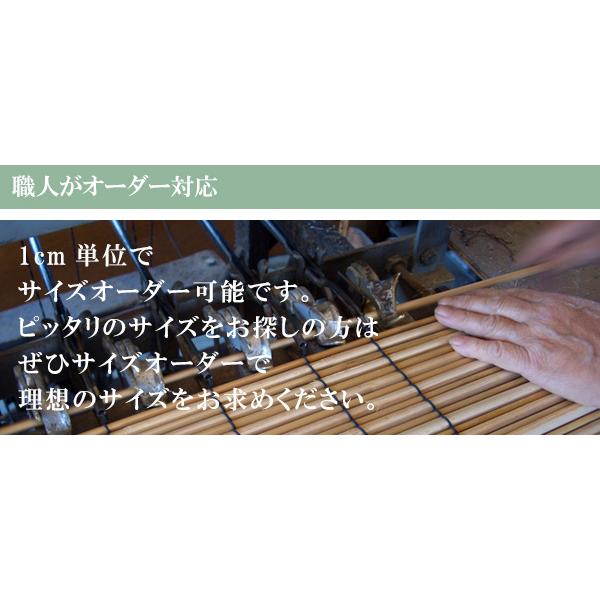 外吊りすだれ オーダーメイド いぶしよしすだれ 幅81〜100×高さ151〜179 （ すだれ 簾 サンシェード ） 100×高さ151 日除け 屋外