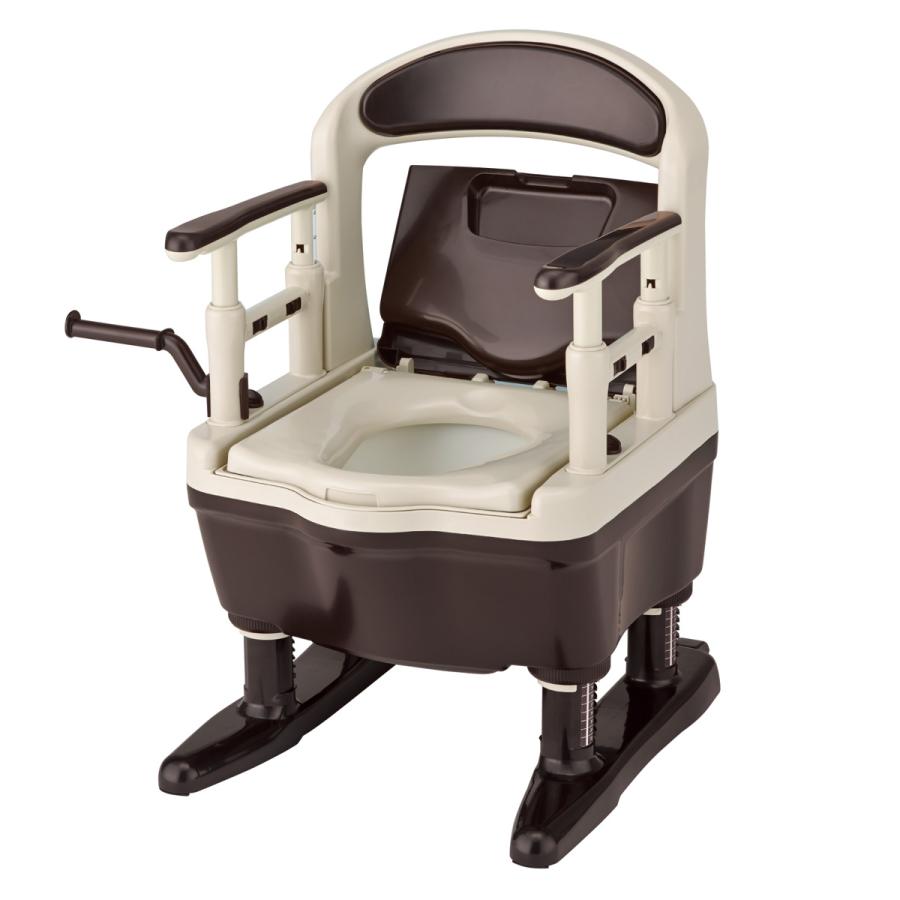 アロン化成 ポータブルトイレ 暖房便座 快適脱臭 コンパクト