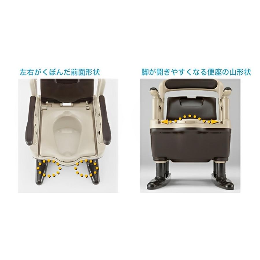 アロン化成 ポータブルトイレ 暖房便座 快適脱臭 コンパクト