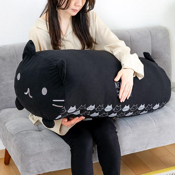 布団収納 布団がクッションになる 布団収納袋 クッション ねこっと 布団 円筒型 掛け布団 羽毛布団 毛布 収納 3395 インテリアパレットヤフー店 通販 Yahoo ショッピング