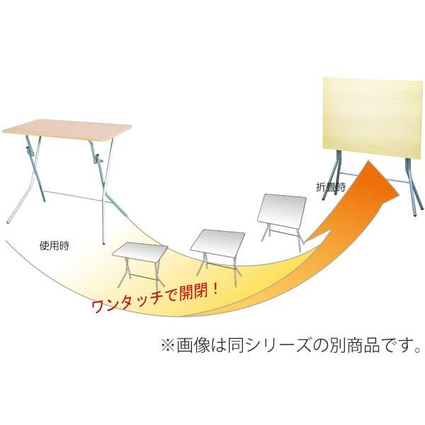 折りたたみテーブル 幅63.5cm デスク テーブル 机 つくえ 折り畳み 収納 メラミン樹脂 （ 折りたたみ 折り畳みテーブル フォールディングテーブル 折り畳み机 ）｜interior-palette｜04