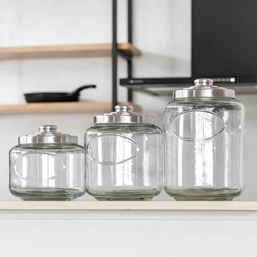 保存容器 4.5L クッキージャー ガラス ワイド ( キャニスター 保存容器 4.5L クッキージャー ガラス ワイド ( キャニスター