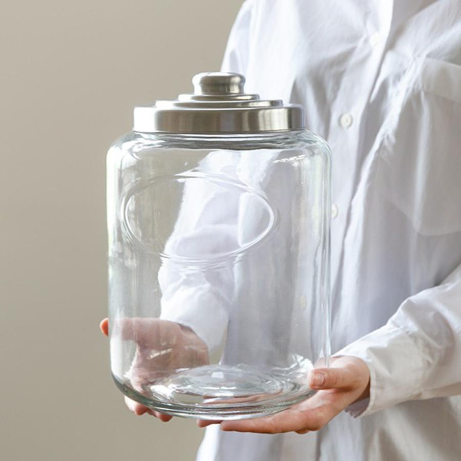保存容器 6L クッキージャー ガラス ワイド （ キャニスター ガラス