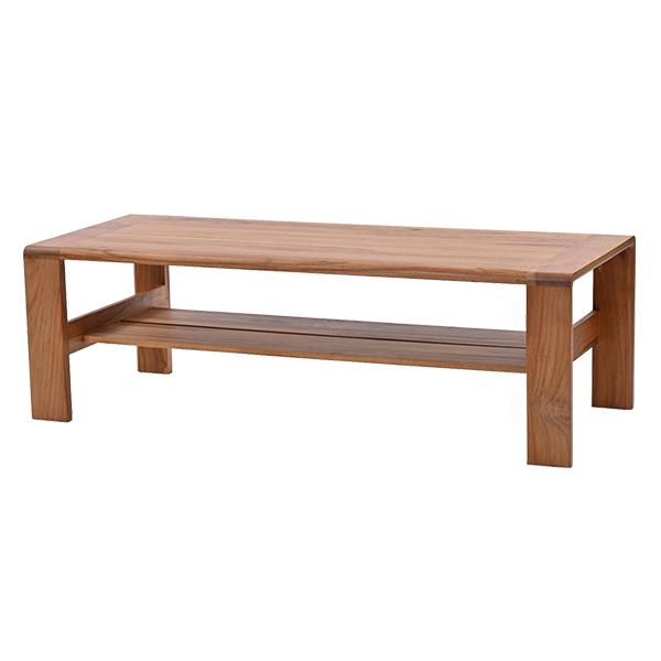 センターテーブル アジアンテイスト チーク無垢材 ONCONTRO 幅120cm