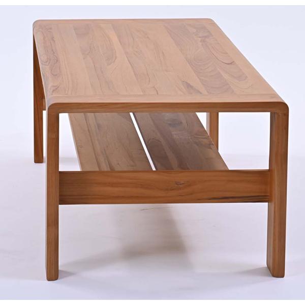 センターテーブル アジアンテイスト チーク無垢材 ONCONTRO 幅120cm