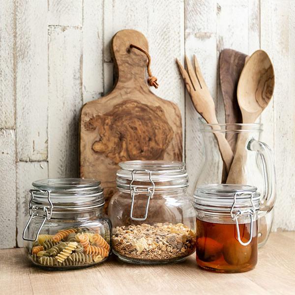 保存容器 300ml ガラス製 6個セット パッキン付き 密閉ガラス容器