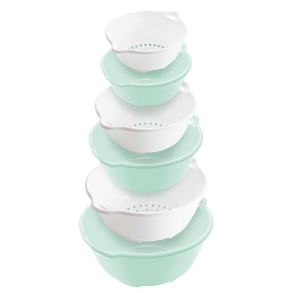 輝い フラットザル ボール６点セット Flat ざる ボウル 調理用 Discoversvg Com