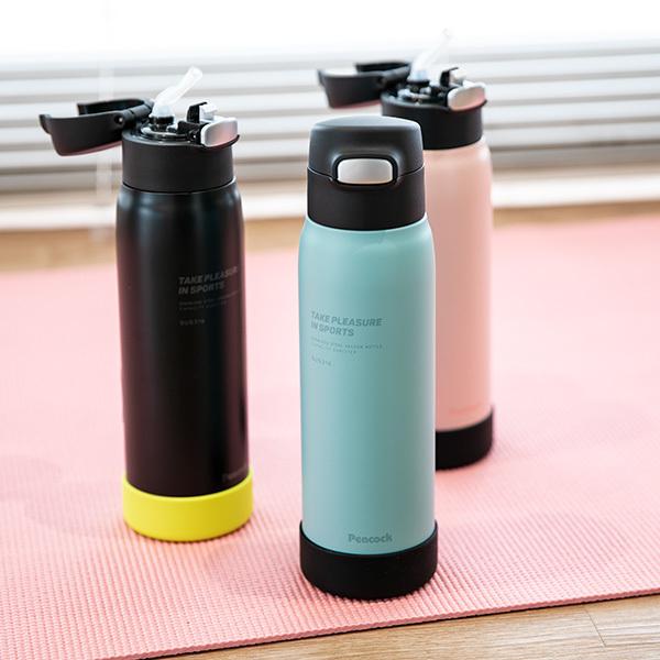 ピーコック魔法瓶工業 水筒 ステンレス スポーツドリンク対応 ストロー