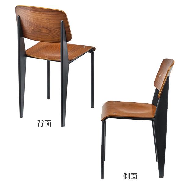 最新作，大人気】 チェア 座面高48cm 木製 木目 スチール モダン 椅子