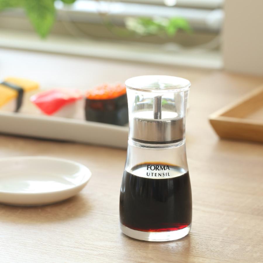 アスベル（ASVEL） 醤油差し 80ml キャップ付き ガラス フォルマHG