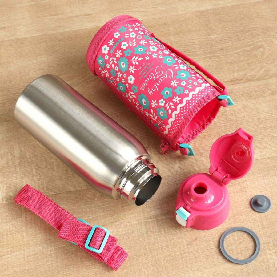 Rady 花柄 水筒 ピンク/ブラック 象印ダイレクト限定 の水彩花柄