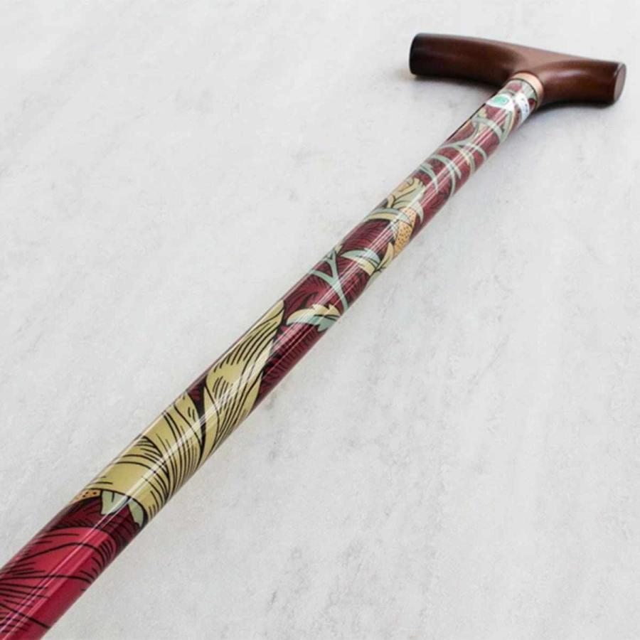 フジホーム 杖 ウィリアムモリス ハニーサックル＆チューリップ 伸縮