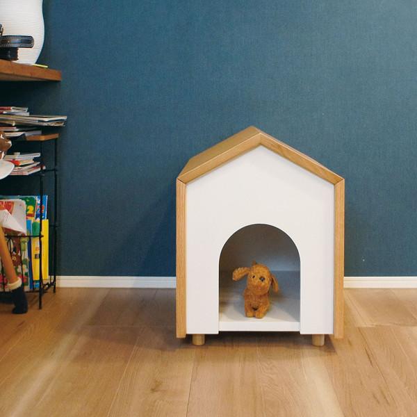 ペットハウス 小物収納付 Moos 幅40cm オーク ペット ハウス ベッド ペットベッド インテリアパレットヤフー店 通販 Yahoo ショッピング