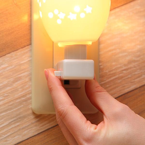 照明 アロマランプ セラミック 陶器 アロマライト コンセント型 白熱球