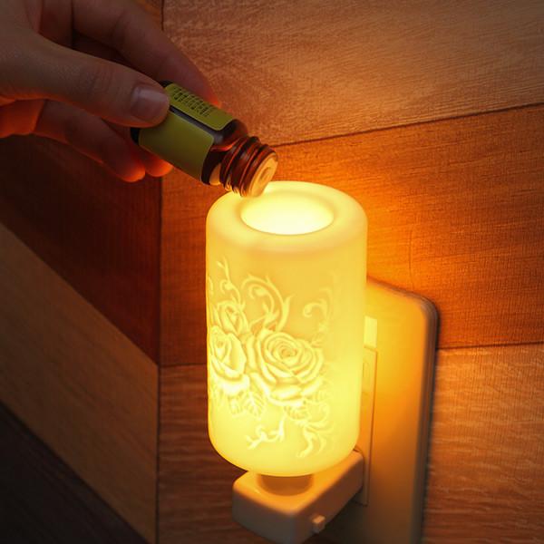 照明 アロマランプ セラミック 陶器 アロマライト コンセント型 LED