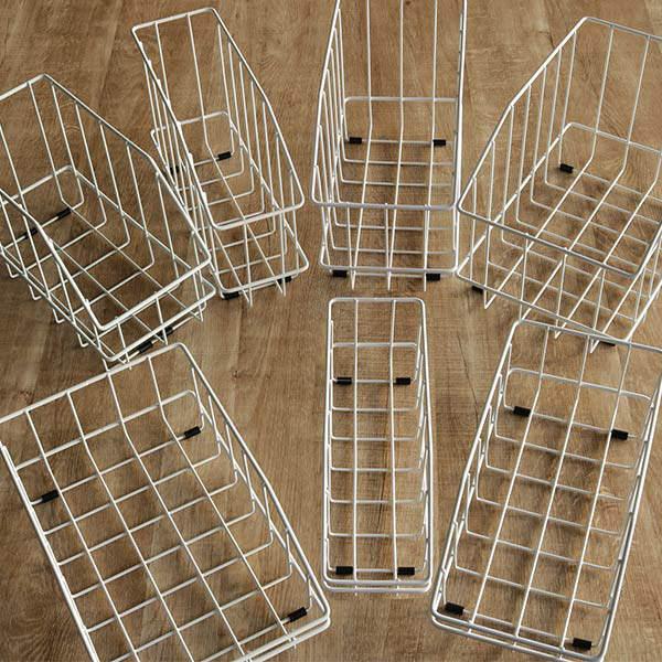 洗面所収納 深型 幅10cm ワイヤーバスケット アレンジフリー 洗面台下ワイヤーバスケット 洗面所 収納 収納ボックス 収納用品 ボックス ワイヤーボックス インテリアパレットヤフー店 通販 Yahoo ショッピング