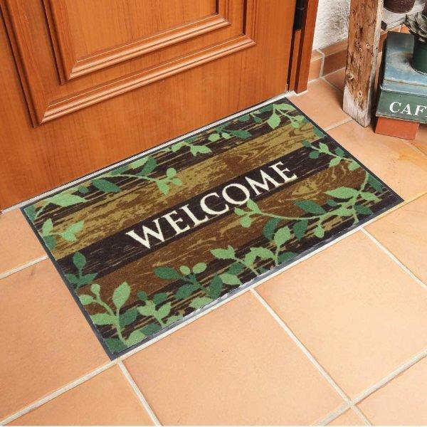 玄関マット 屋内屋外兼用 45×75cm マイデザインマット ウッドボード （ ドアマット 泥落としマット 玄関 泥落とし 玄関ラグ マット ...
