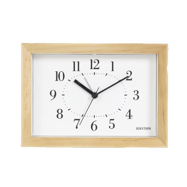 RHYTHM 掛け時計 掛置兼用タイプ A Series A6 木枠 置き時計 （ 時計