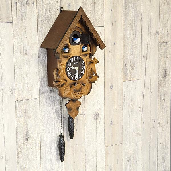 シチズン 振り子時計 アナログ カッコーパンキーR 掛け時計 鳩