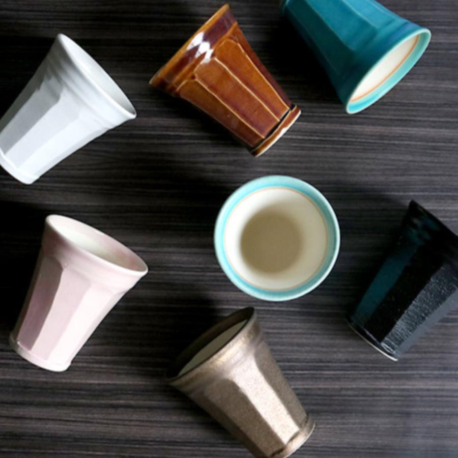 ビアカップ 280ml 泡うま タンブラー 酒器 コップ 陶器 日本製 信楽焼