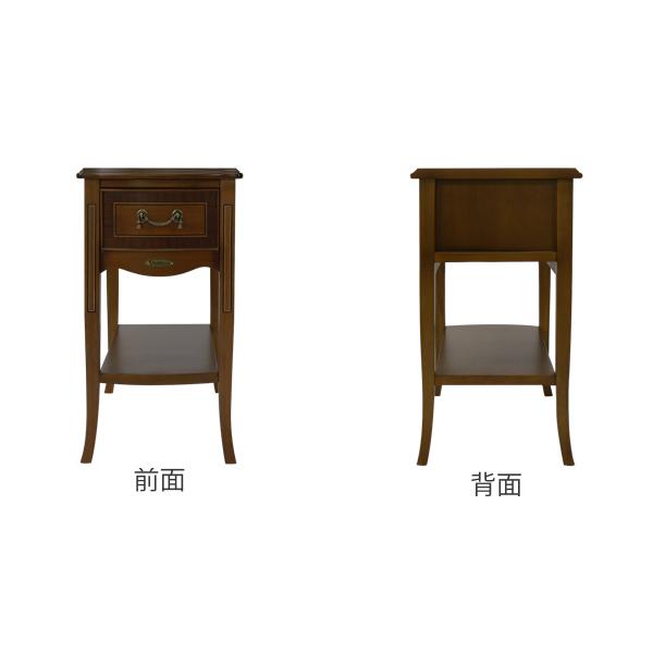サイドテーブル 引出し付 クラシック調 Venezia 幅30cm （ 開梱設置
