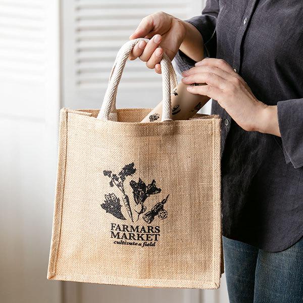 ランチバッグ スクエア トートバッグ ファーマーズマーケット Hakoya エコバッグ ランチトート お弁当 袋 3394 インテリアパレットヤフー店 通販 Yahoo ショッピング