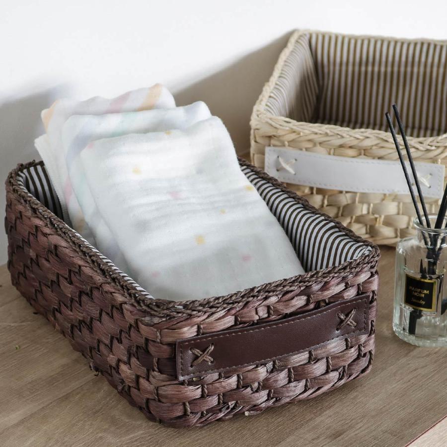 ちどり産業 バスケット 布付きメイズバスケット クォーター 約幅18