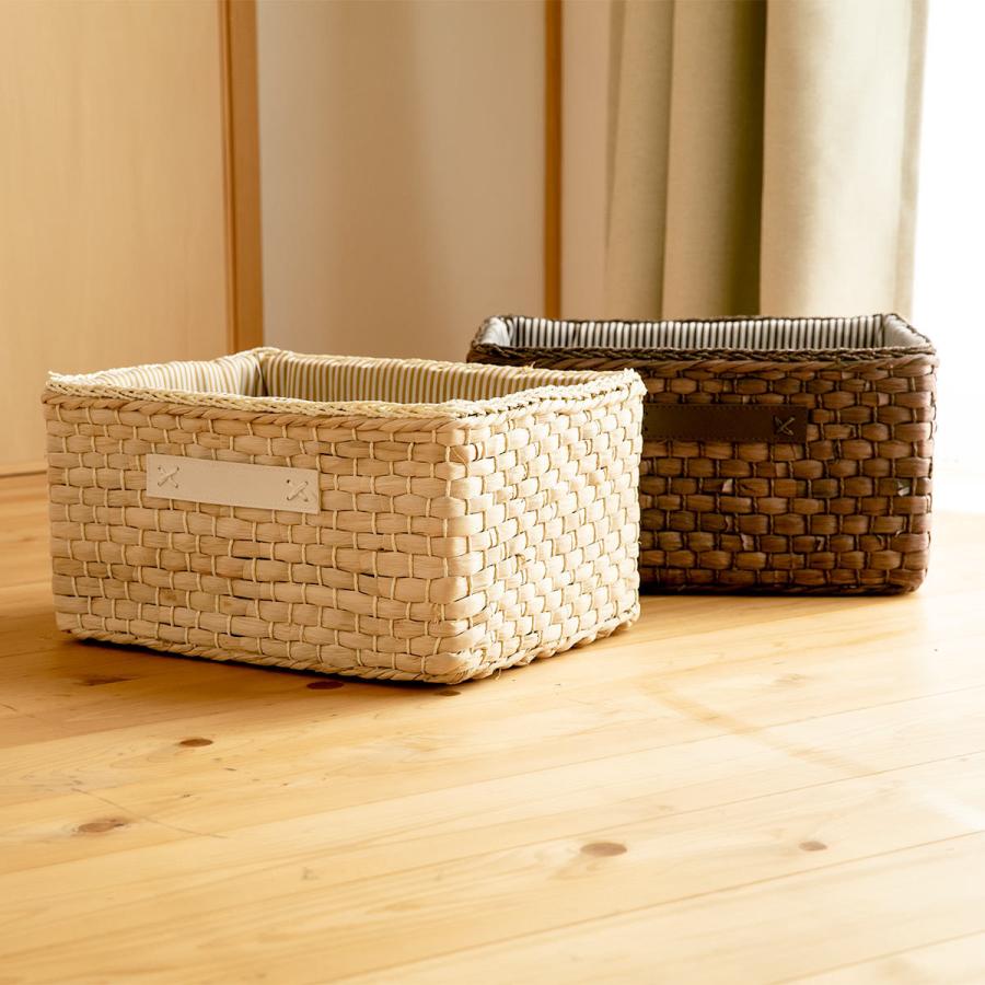 ちどり産業 バスケット 布付きメイズバスケット フル 約幅36×奥行き26