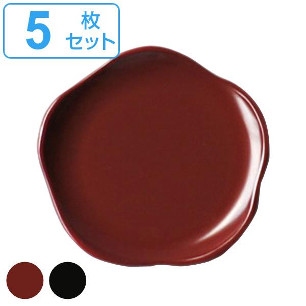 小皿 11cm 福梅 皿 食器 和食器 正月 プラスチック 日本製 同色5枚セット （ 電子レンジ対応 食洗機対応 銘々皿 取り皿 ）｜interior-palette