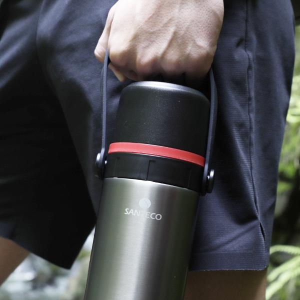 水筒 コーヒーボトル Santeco サンテコ Kafeボトル コップ付き 650ml 保温 保冷 コーヒー用 ステンレスボトル コップ インテリアパレットヤフー店 通販 Yahoo ショッピング