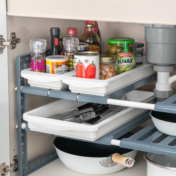 シンク下収納 スライドトレー スリム キャスター付き シンク下 収納 スライド トレー 収納ケース キッチン収納 コンロ下収納 洗面台下 ストッカー インテリアパレットヤフー店 通販 Yahoo ショッピング