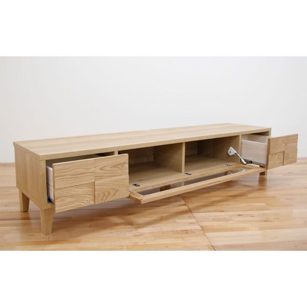 丸田木工 テレビ台 ローボード 北欧風 天然木無垢材 Bonny 幅180cm