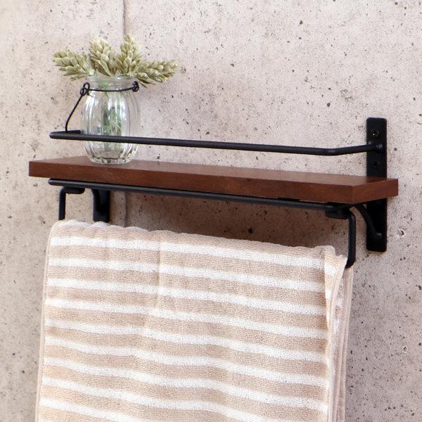 タオルハンガー SIGNO タオル掛けハンガー トイレ アンティーク 木製