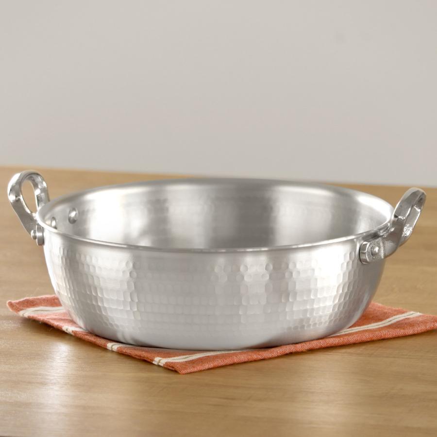 打出揚げ鍋 21cm ガス火専用 中尾アルミ 日本製 2.4L 天ぷら鍋 （ ガス