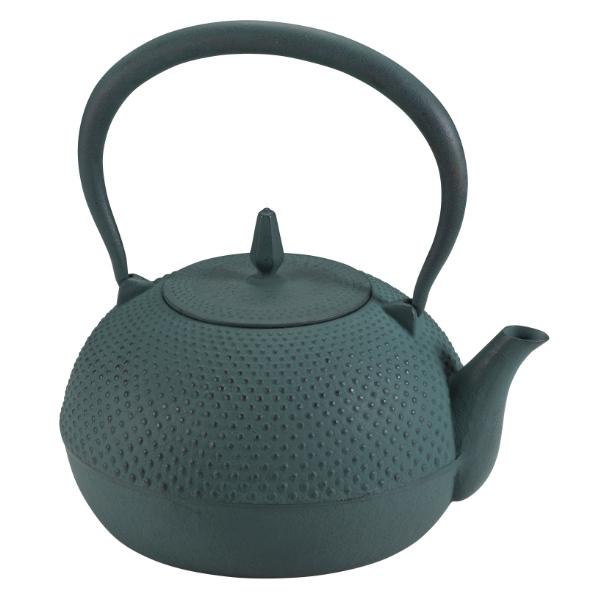 池永鉄工 鉄瓶 1.2L IH対応 梔子あられ文様 小 南部鉄器 日本製