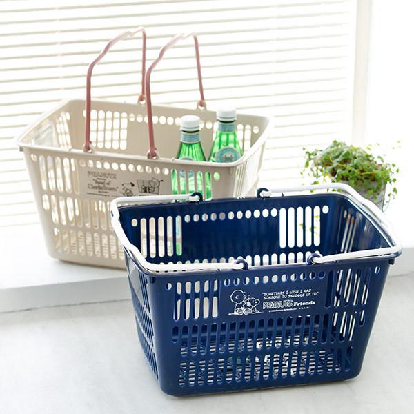 バスケット 収納 スヌーピー ミニ ショッピングバスケット 買い物かご