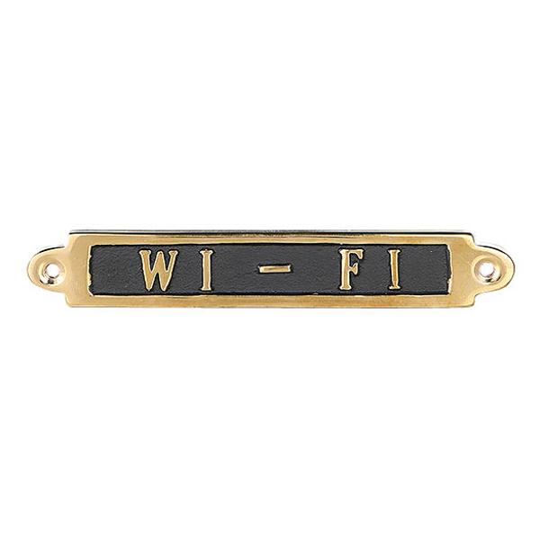 サインプレート Wi-Fi サイン 真鍮 ダルトン DULTON （ ドアプレート ドアサイン プレート ）