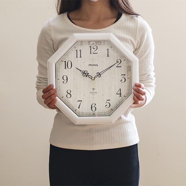 電波時計 掛け時計 八卦 八角形 時計 （ 壁掛け時計 アナログ