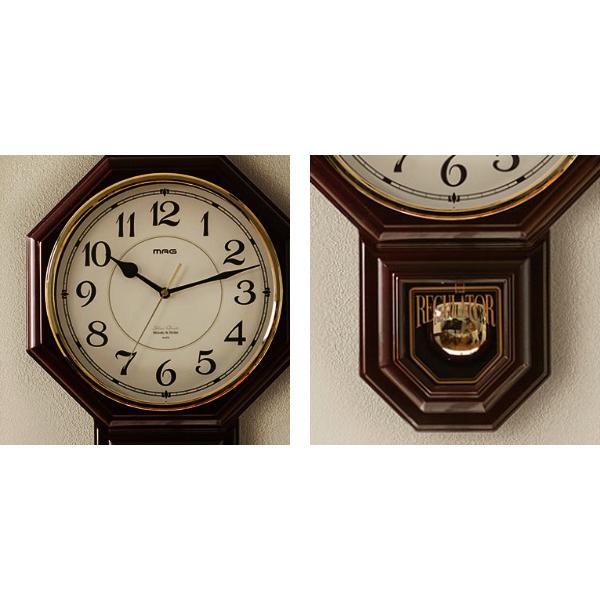 掛け時計 振り子時計 西洋館 メロディ機能付き （ 壁掛け時計 アナログ 